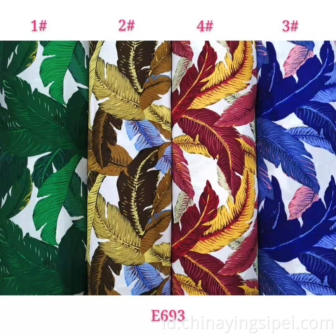 Tekstil ISP 45S Lembut Challis Rayon Fabric Plain Fabric Rayon Floral Dicetak Tecido Viscose Material Viscose 100% Rayon Fabric